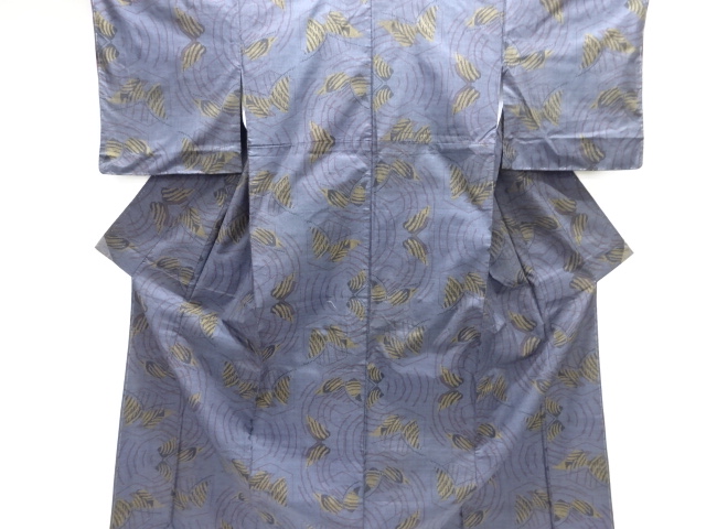 JAPANESE KIMONO / DORO OSHIMA TSUMUGI / WOVEN BUTTERFLY / 5MARUKI